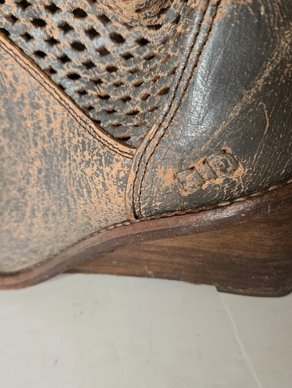 Bed Stu Cobbler Wedges Ankle Boots size 9.5